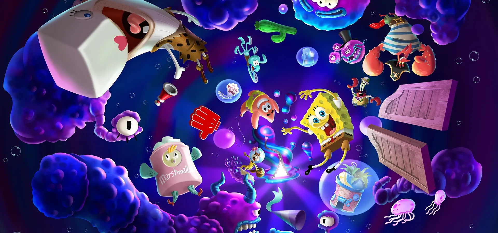 Imagem de fundo do produto Bob Esponja: The Cosmic Shake - PS4 & PS5