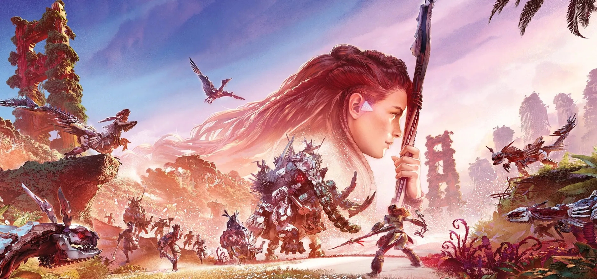 Imagem de fundo do produto Horizon Forbidden West Edição Especial PS4 - Físico