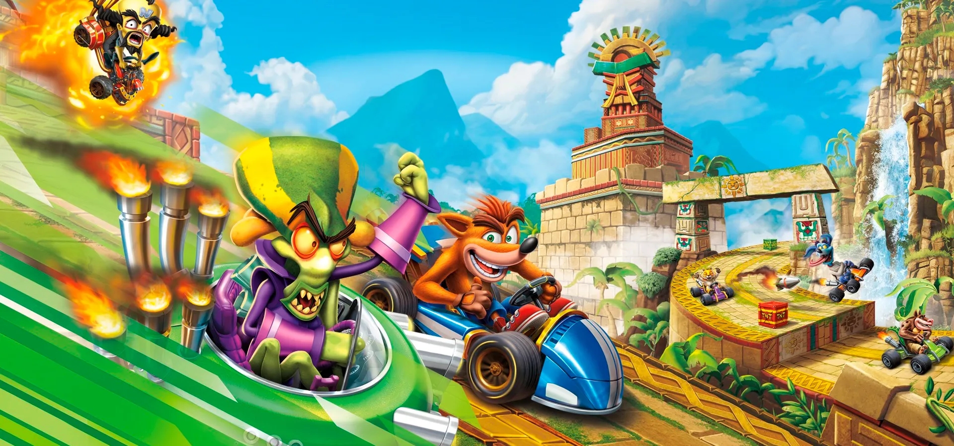 Imagem de fundo do produto Crash™ Team Racing Nitro-Fueled - Nitros Oxide Edition - PS4