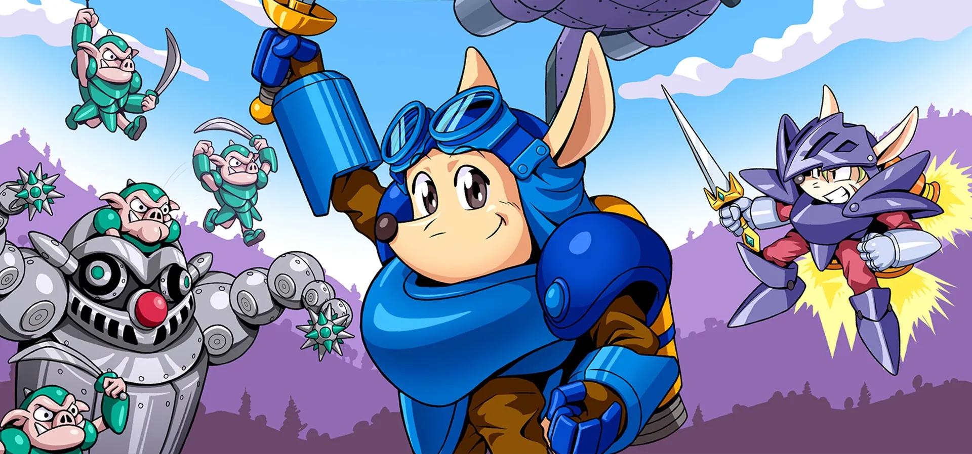 Imagem de fundo do produto Rocket Knight Adventures: Re-Sparked - Switch