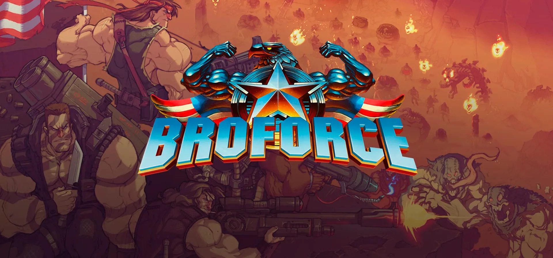 Imagem de fundo do produto Broforce - Xbox e PC