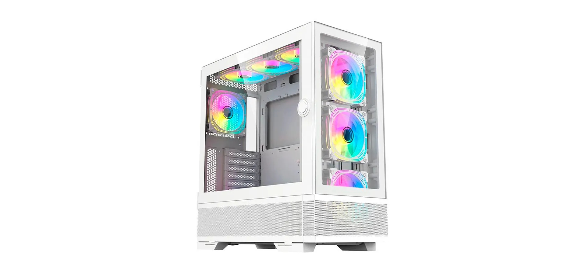 Imagem de fundo do produto Gabinete Gamer Acegeek Redemption F491 Glass, Full-Tower, Lateral de vidro - AG-REDEMPTION-F491-BK