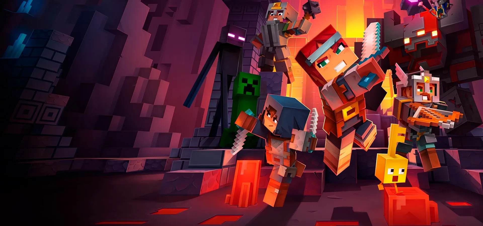 Imagem de fundo do produto Minecraft Dungeons - PS4