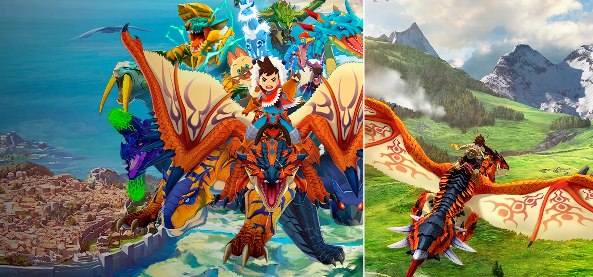 Imagem de fundo do produto Monster Hunter Stories Collection - PS4