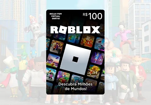 Imagem do produto Gift Card Digital Roblox - 100 Reais