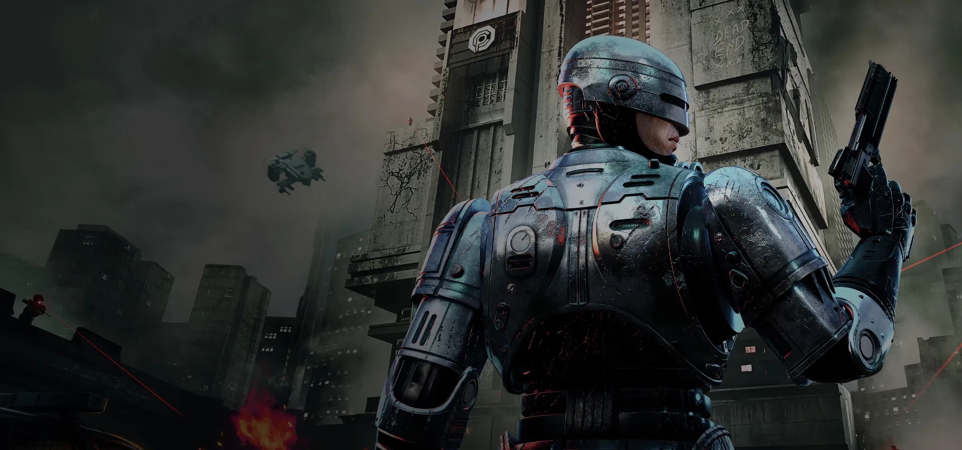 Imagem de fundo do produto RoboCop: Rogue City - Unfinished Business - Xbox One e Series X|S