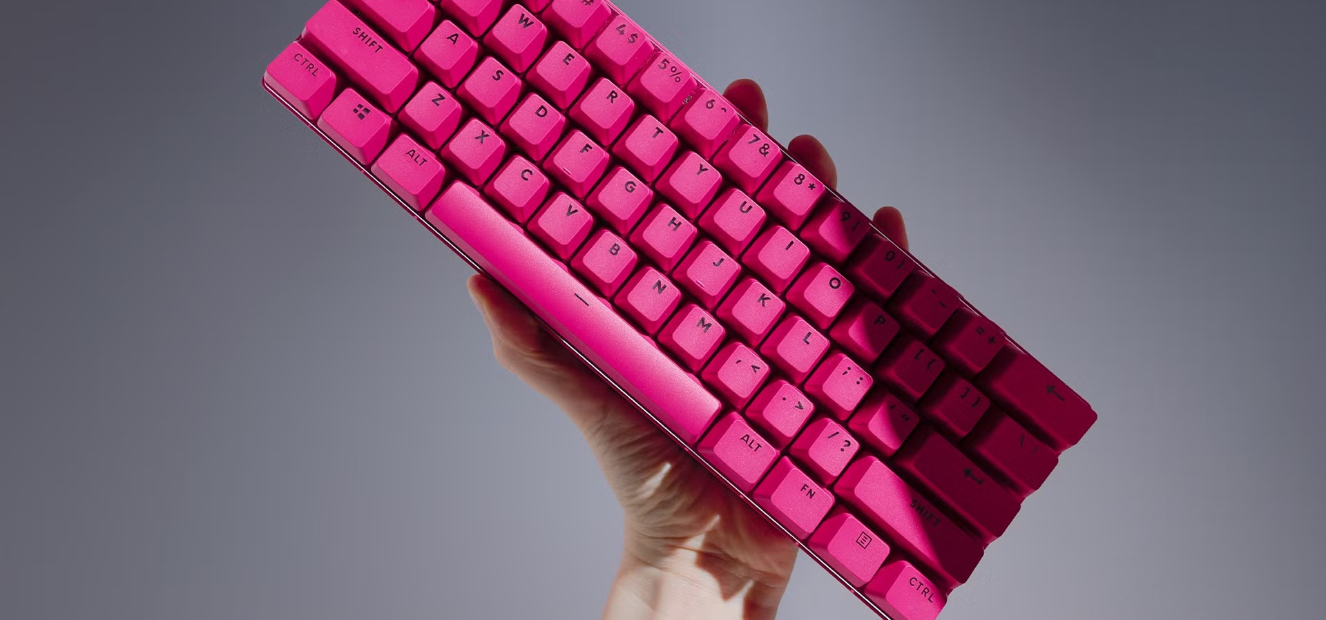 Imagem de fundo do produto Teclado Mecânico Gamer sem fio Logitech G Pro X 60 Lightspeed Switch Brown Tactile - Rosa