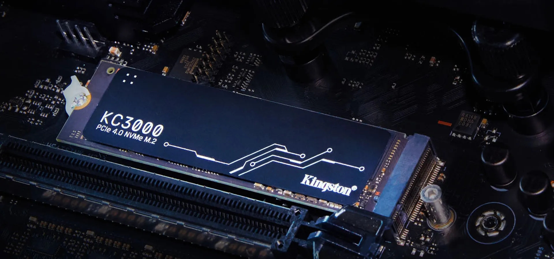Imagem de fundo do produto SSD Kingston KC3000 512GB NVMe M.2 PCIe 4.0 SKC3000S/512G