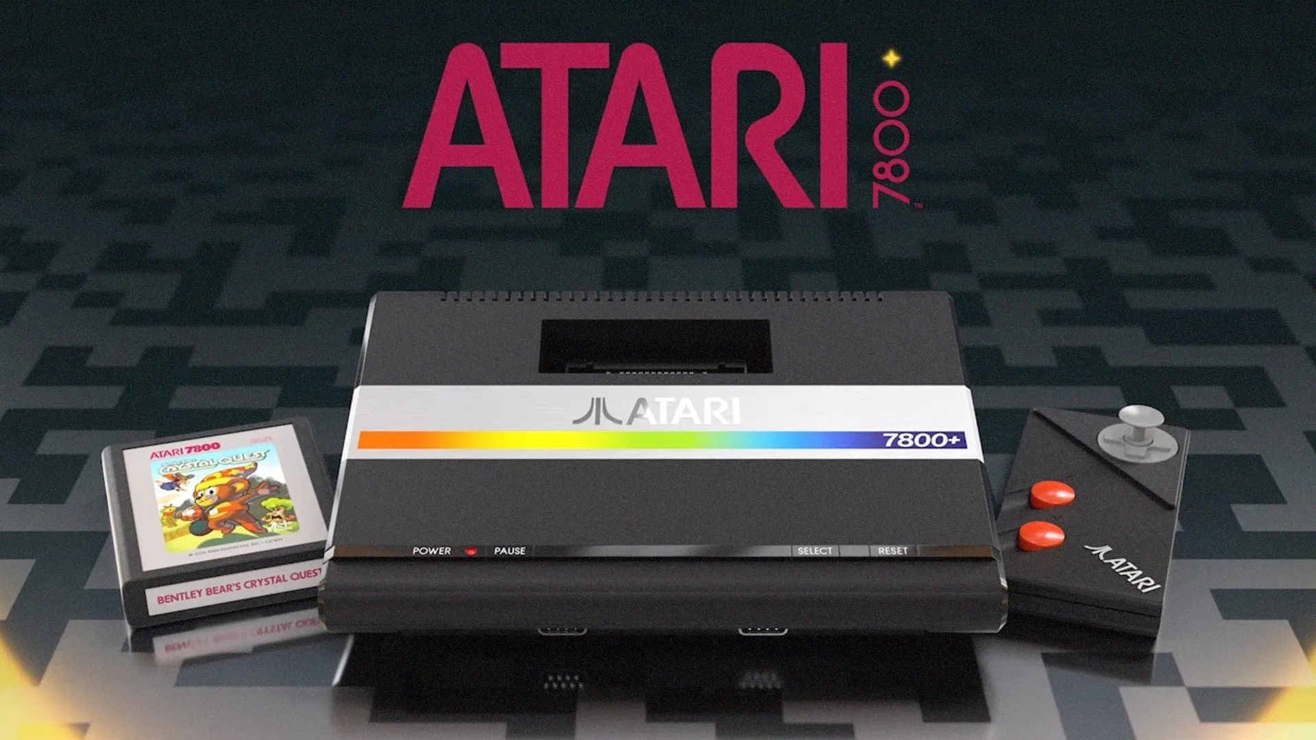 Imagem de fundo do produto Novo Atari 7800+ e o retorno dos consoles dos anos 80