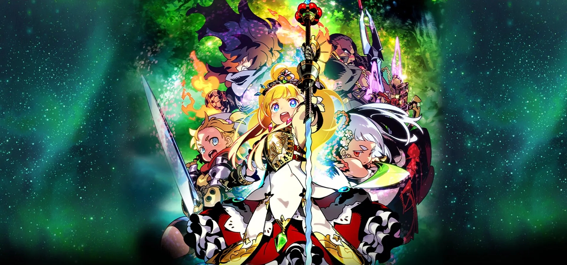 Imagem de fundo do produto Etrian Odyssey Origins Collection - Switch