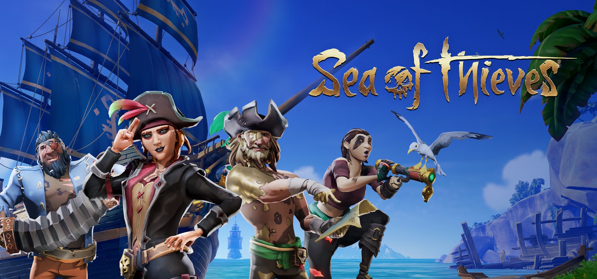 Imagem de fundo do produto Sea of Thieves - PS5