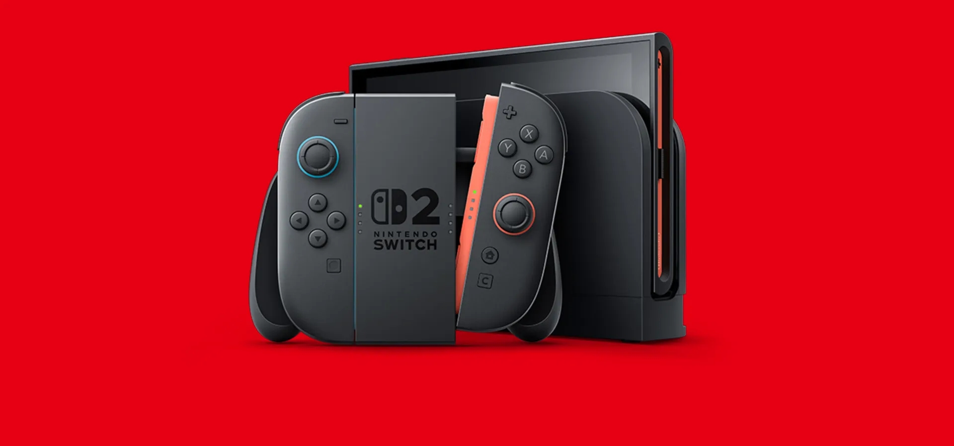 Imagem de fundo do produto Console Nintendo Switch 2, 256GB, Preto, Azul e Vermelho