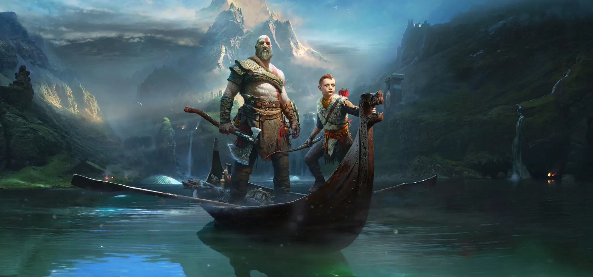 Imagem de fundo do produto God of War Hits PS4 - Físico