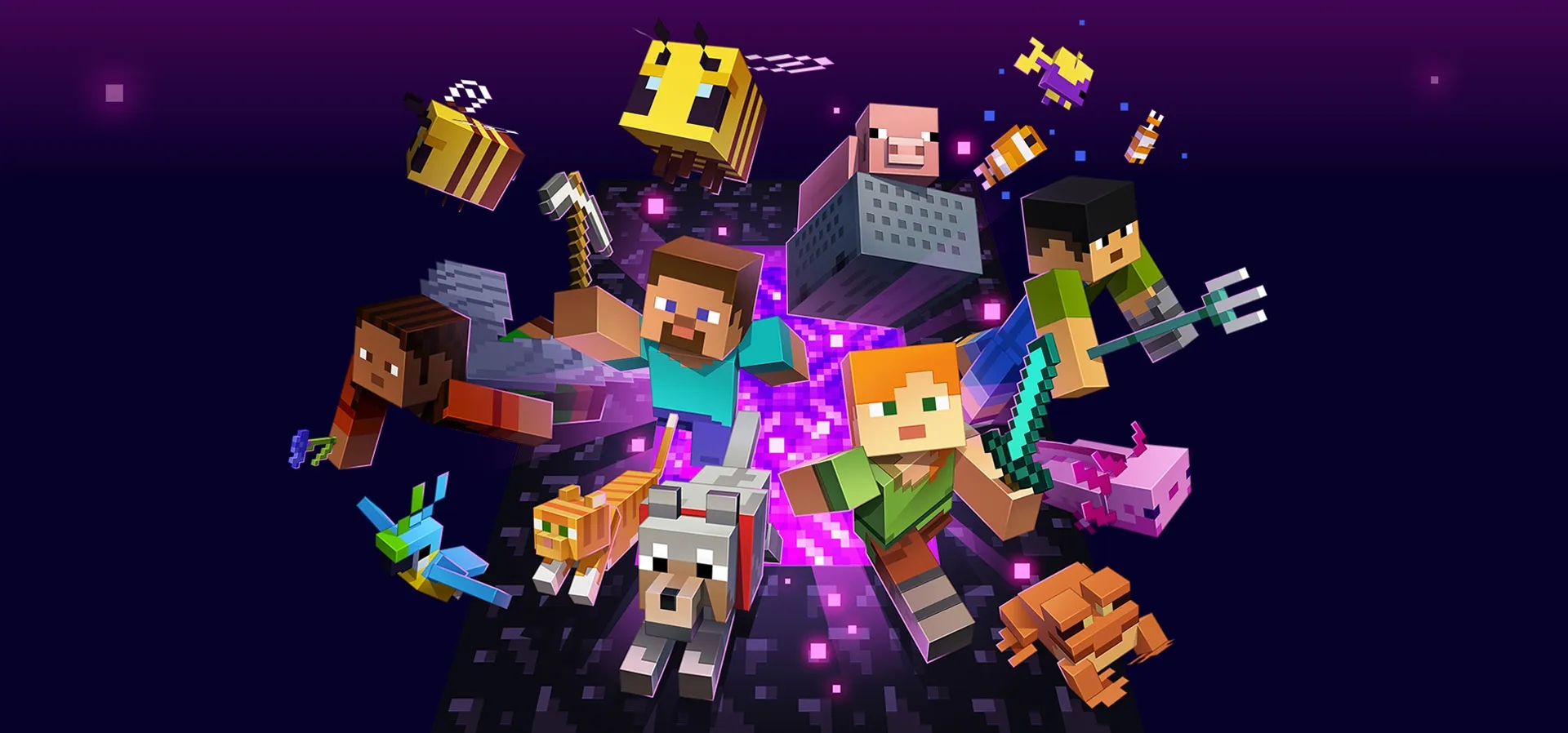 Imagem de fundo do produto Minecraft Realms Plus - Assinatura 3 Meses