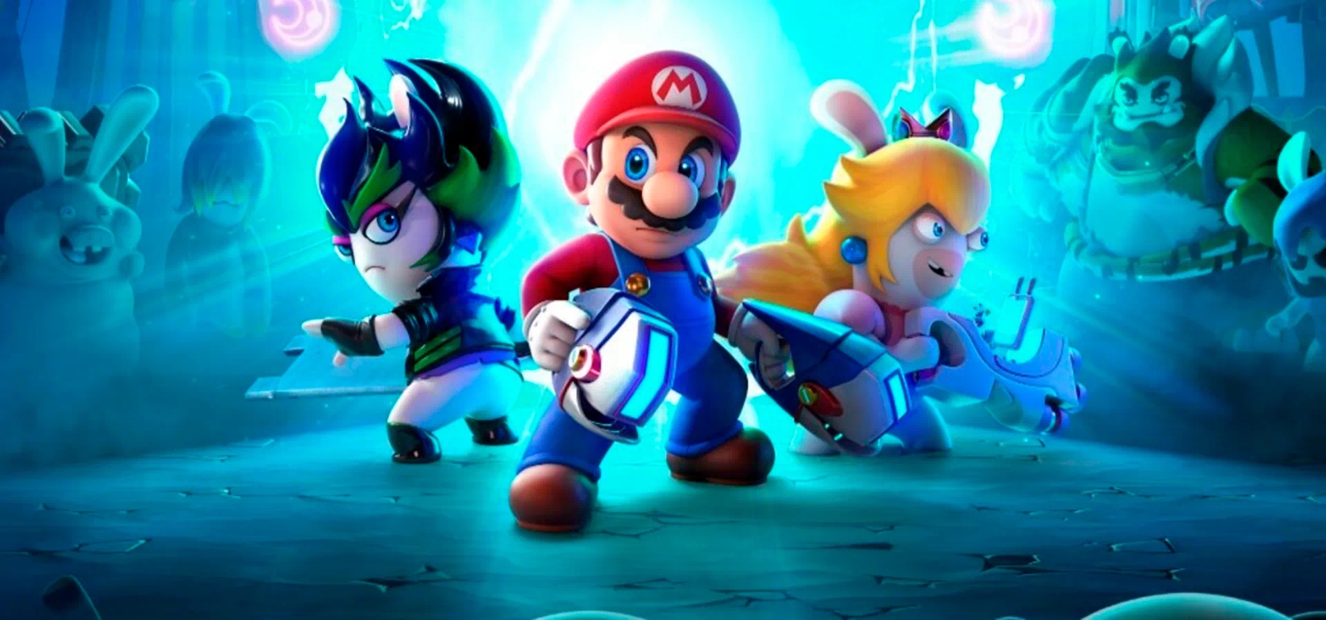 Imagem de fundo do produto Mario + Rabbids® Sparks of Hope DLC 2: The Last Spark Hunter - Switch