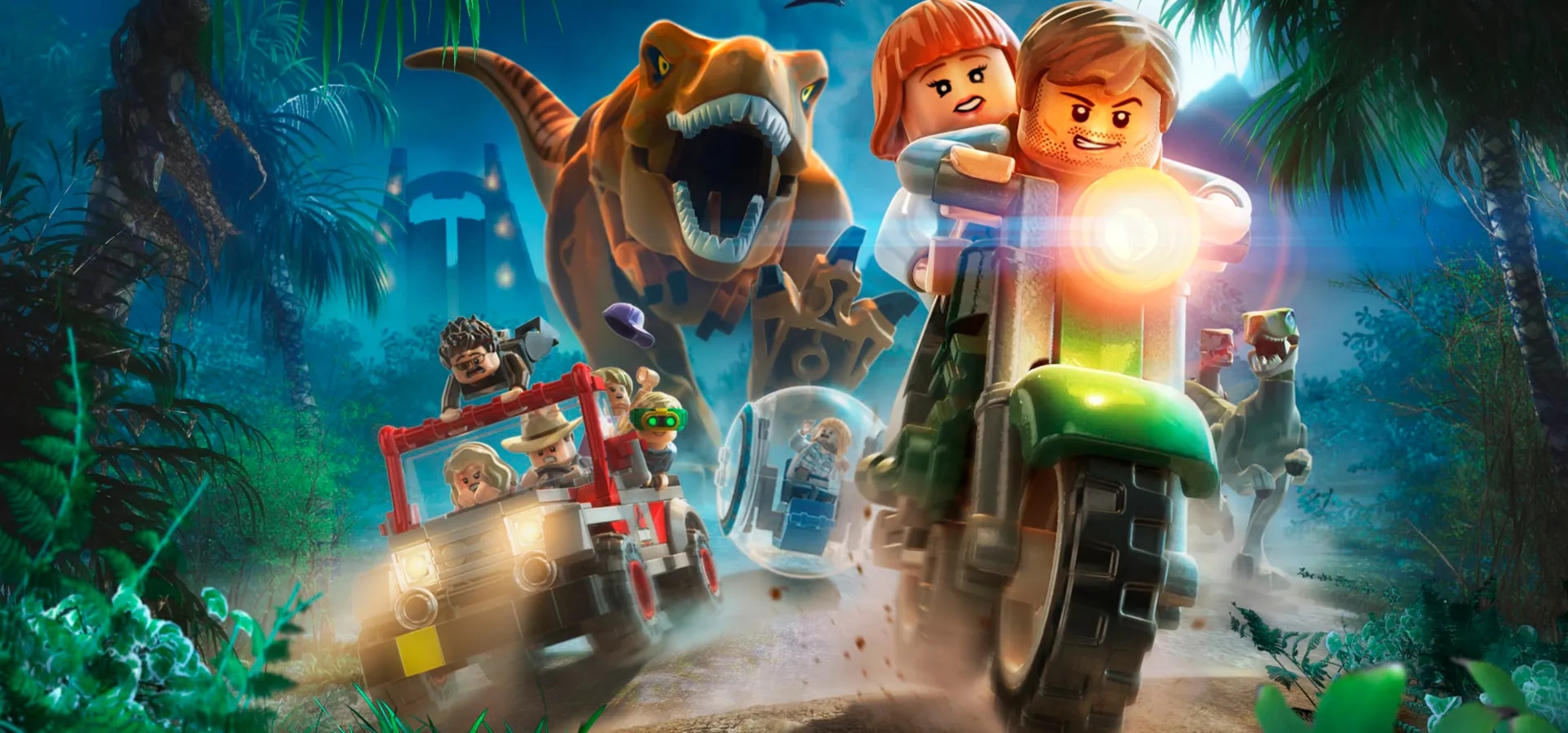 Imagem de fundo do produto LEGO® Jurassic World™ O Mundo Dos Dinossauros PS4