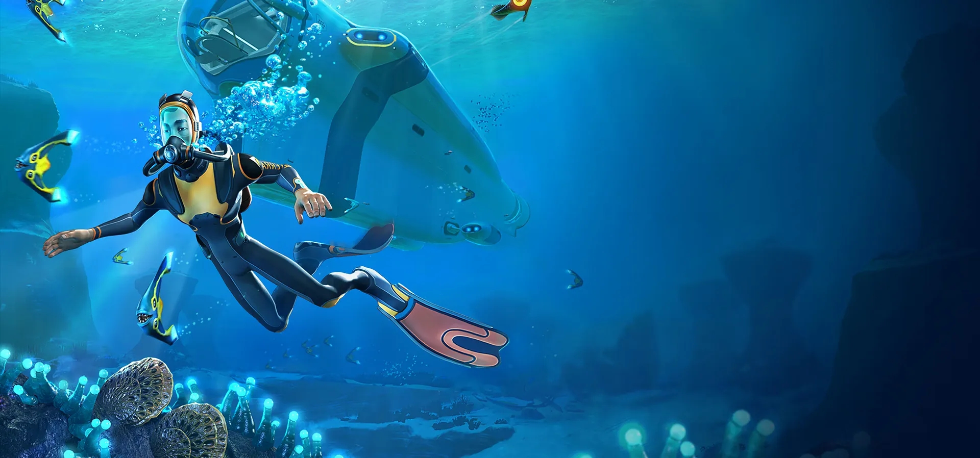 Imagem de fundo do produto Subnautica - PS4 & PS5