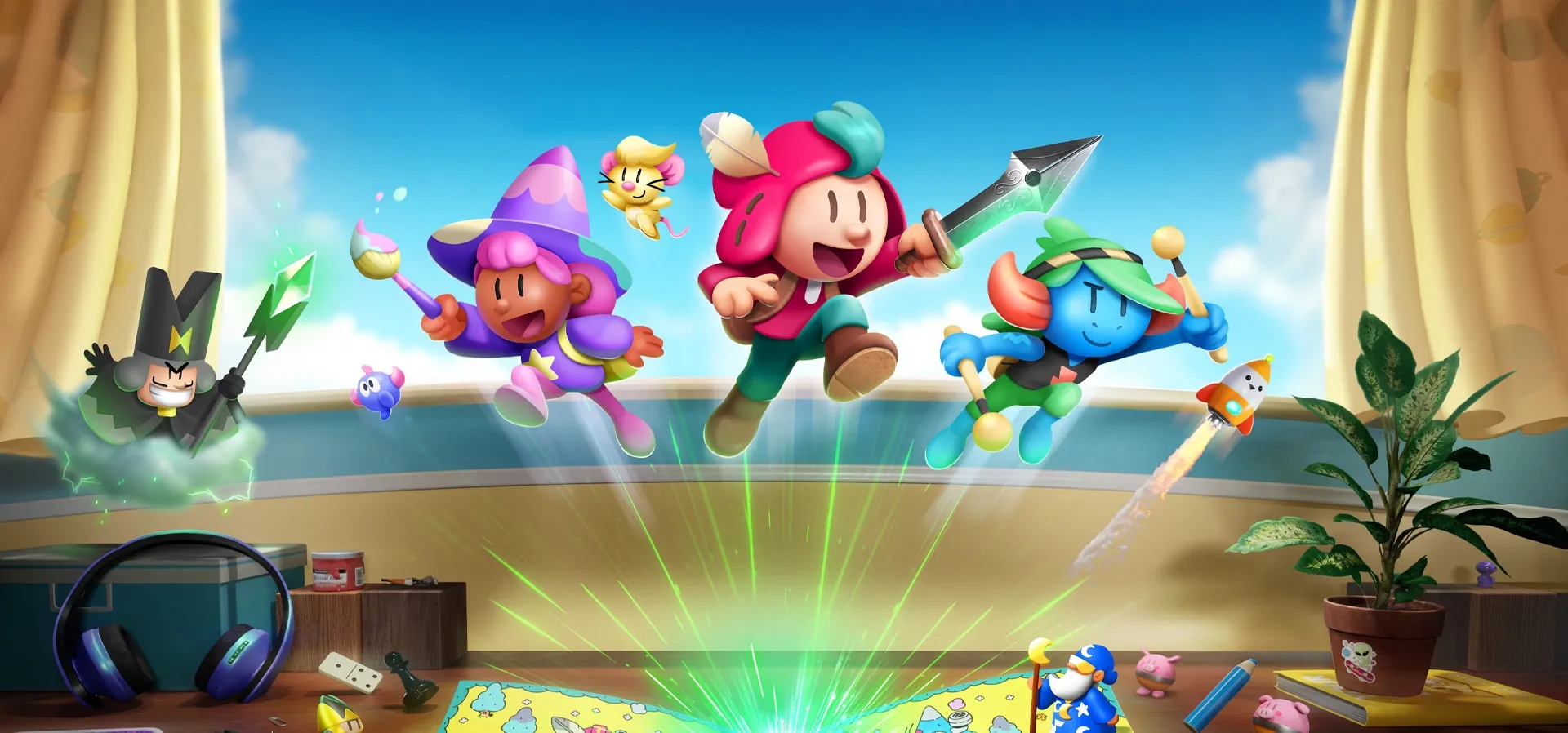Imagem de fundo do produto O Escudeiro Valente | The Plucky Squire - PS5