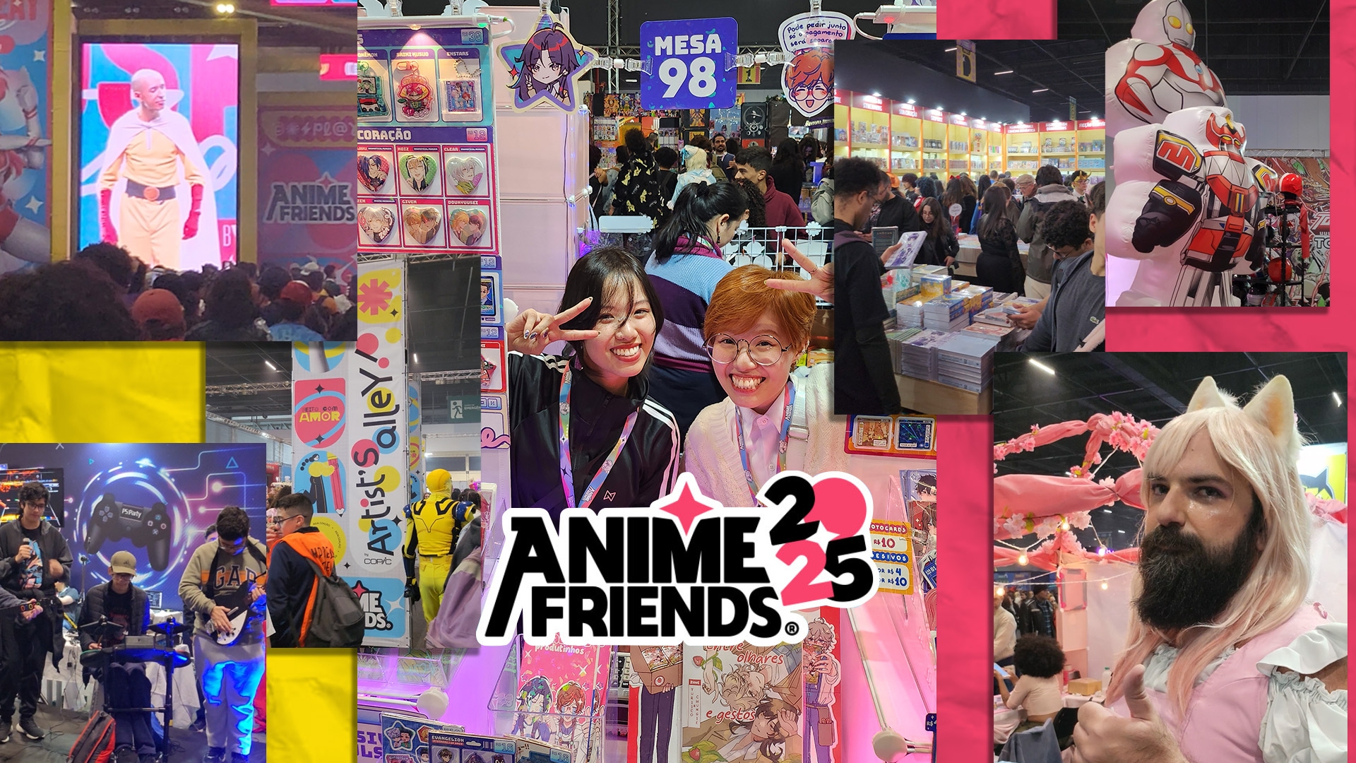 Imagem de fundo do produto Cobertura Anime Friends 2025: Confira o primeiro dia!