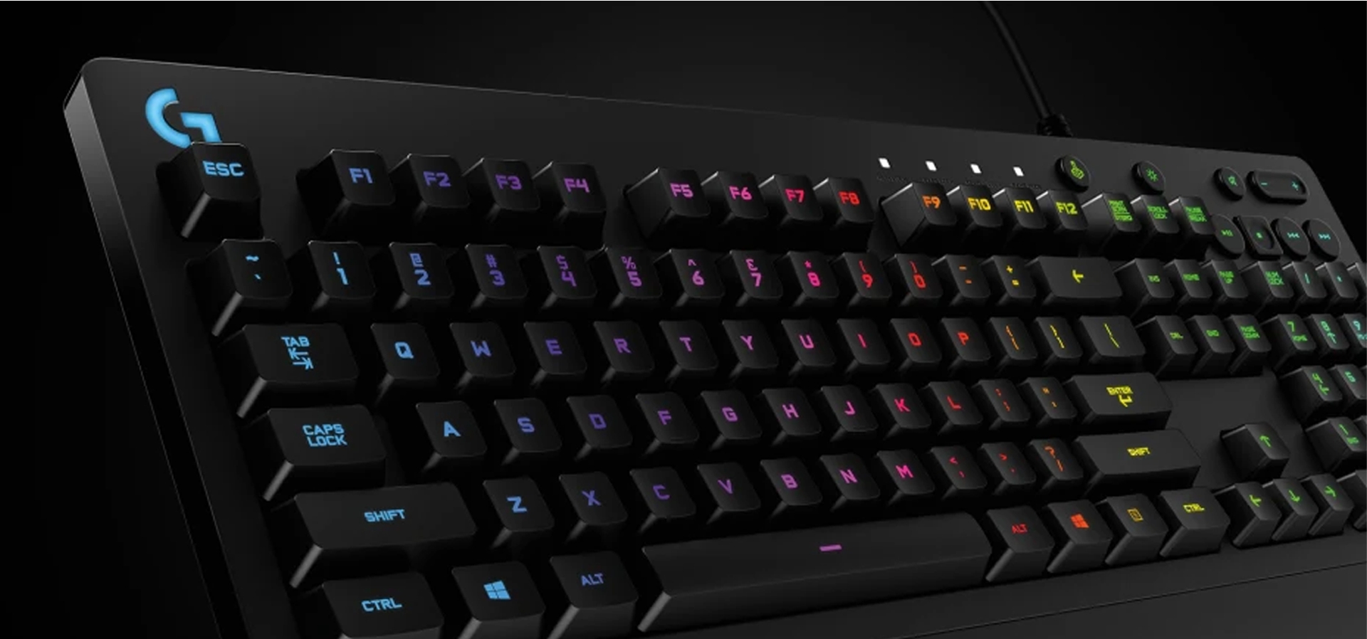 Imagem de fundo do produto Teclado Gamer com fio Logitech G213 Prodigy