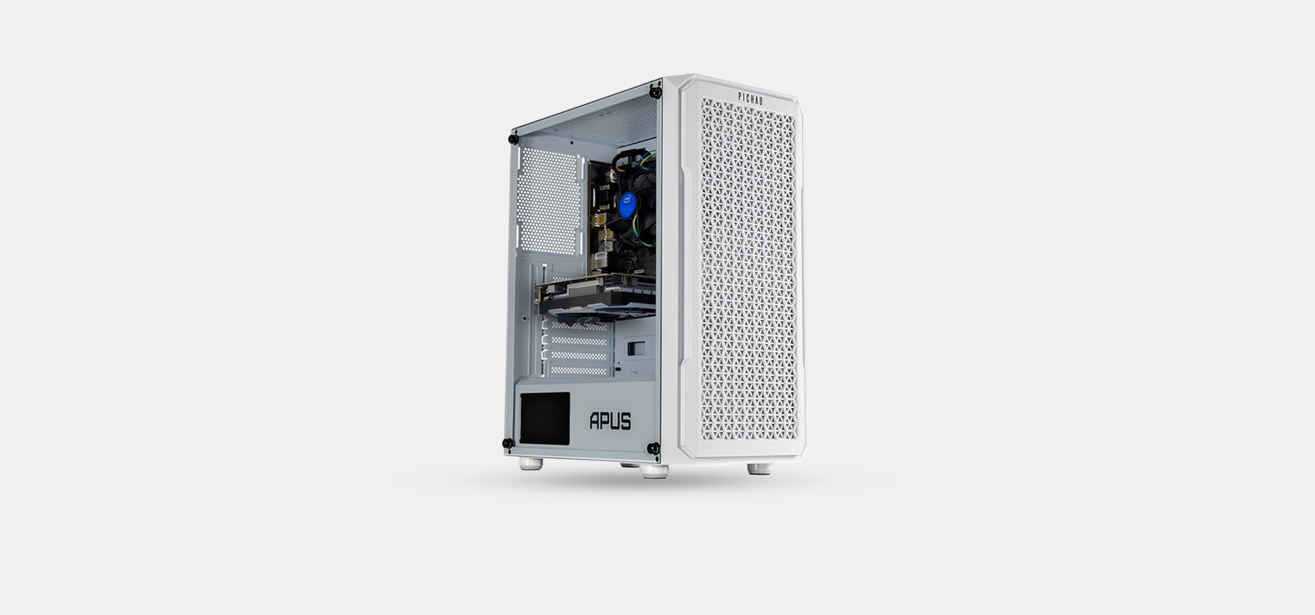 Imagem de fundo do produto PC Gamer Mancer, Intel i5 10º Geração, RTX 3050 6GB, 16GB DDR4, SSD 480GB, Fonte 500W 80 Plus