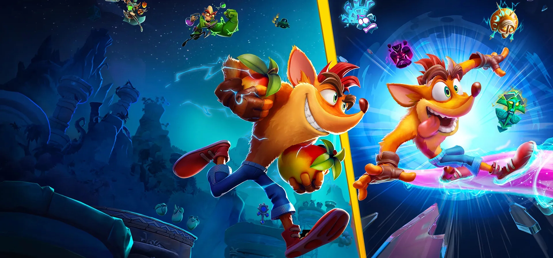 Imagem de fundo do produto Crash Team Rumble™ + Crash Bandicoot™ 4: It’s About Time - PS4 & PS5