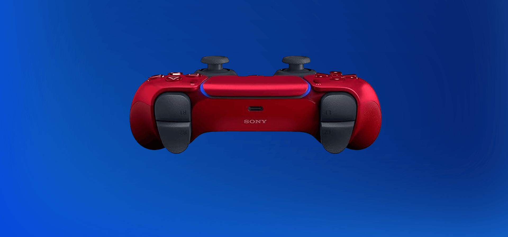 Imagem de fundo do produto Controle PS5 Volcanic Red sem fio (Dualsense)