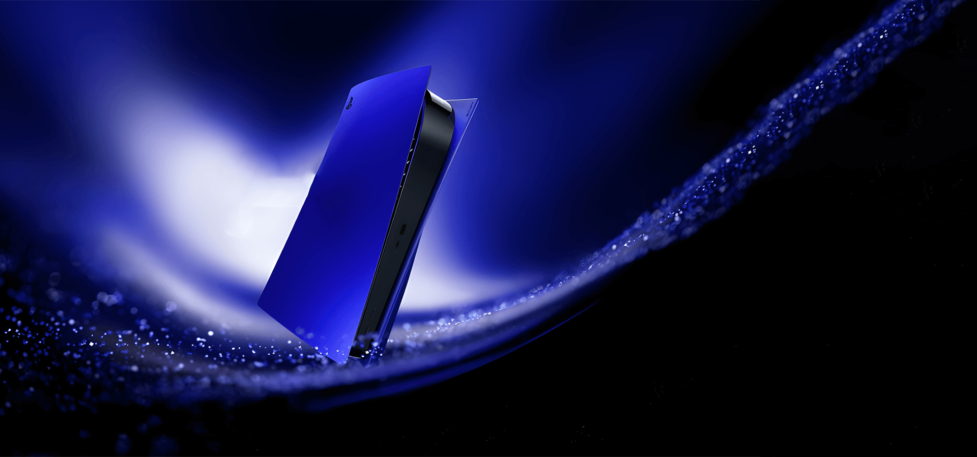 Imagem de fundo do produto Tampas do console PS5 - Cobalt Blue
