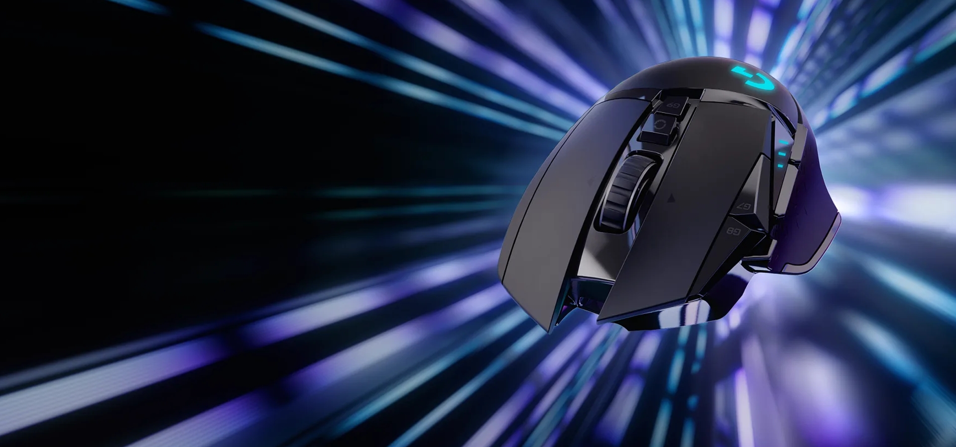 Imagem de fundo do produto Mouse Gamer sem fio Logitech G502 Lightspeed