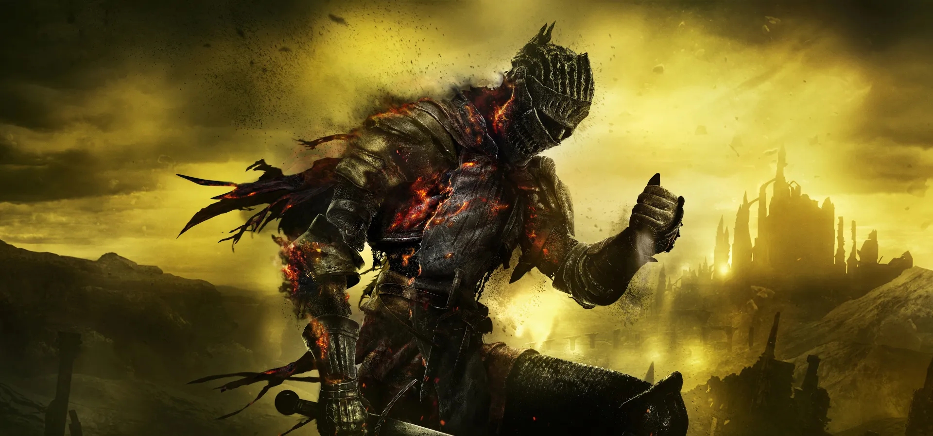 Imagem de fundo do produto Dark Souls III: The Fire Fades Edition PS4 - Físico