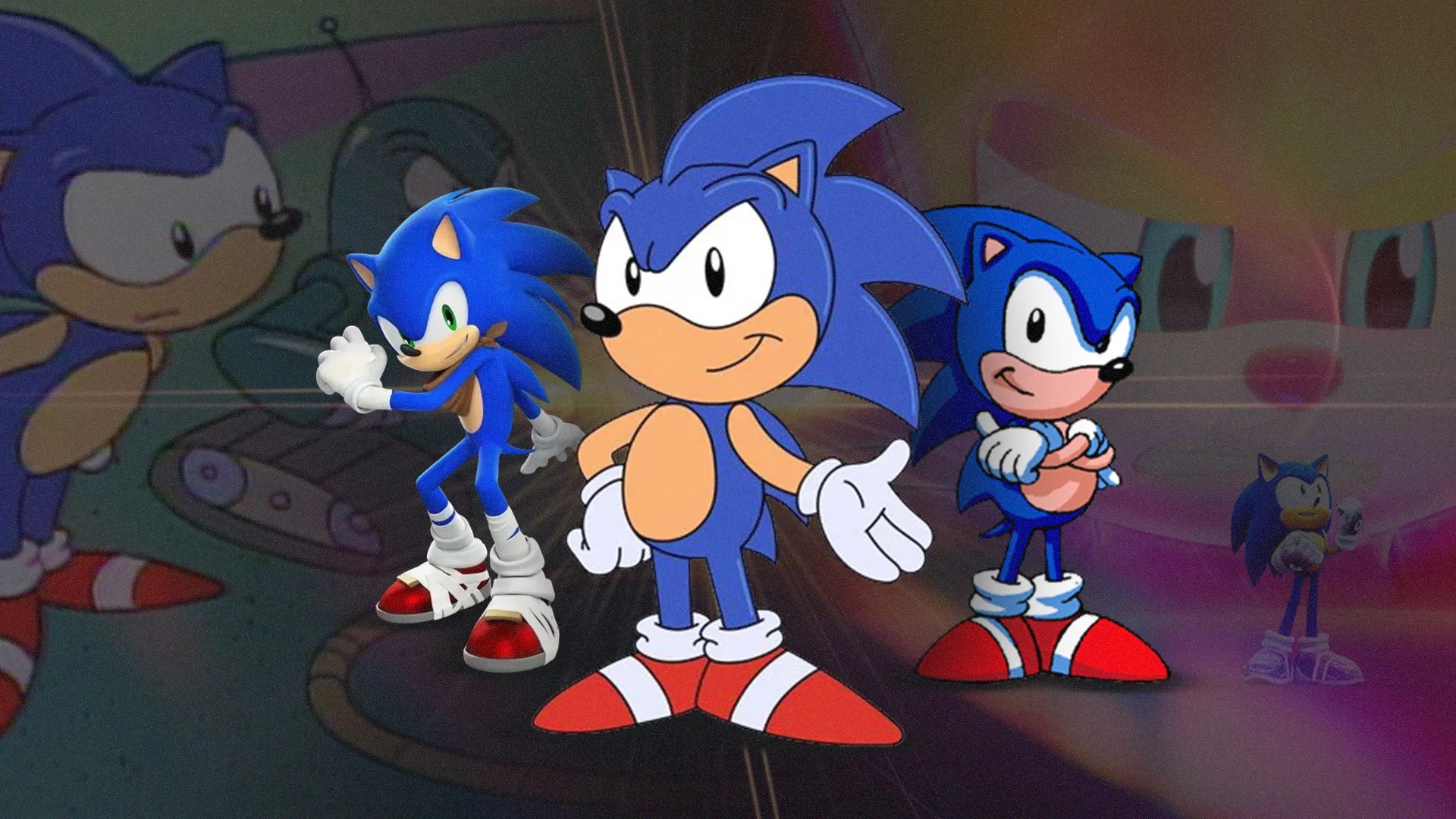 Imagem de fundo do produto Sonic The Hedgehog: Curiosidades dos desenhos do Ouriço Azul
