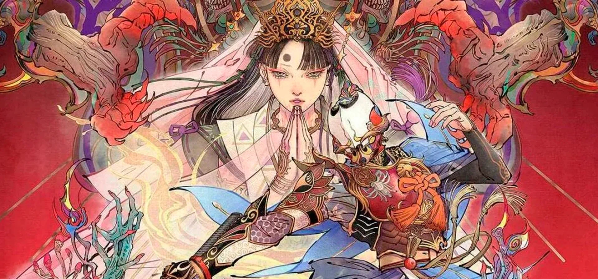 Imagem de fundo do produto Kunitsu-Gami: Path of the Goddess - Switch 2