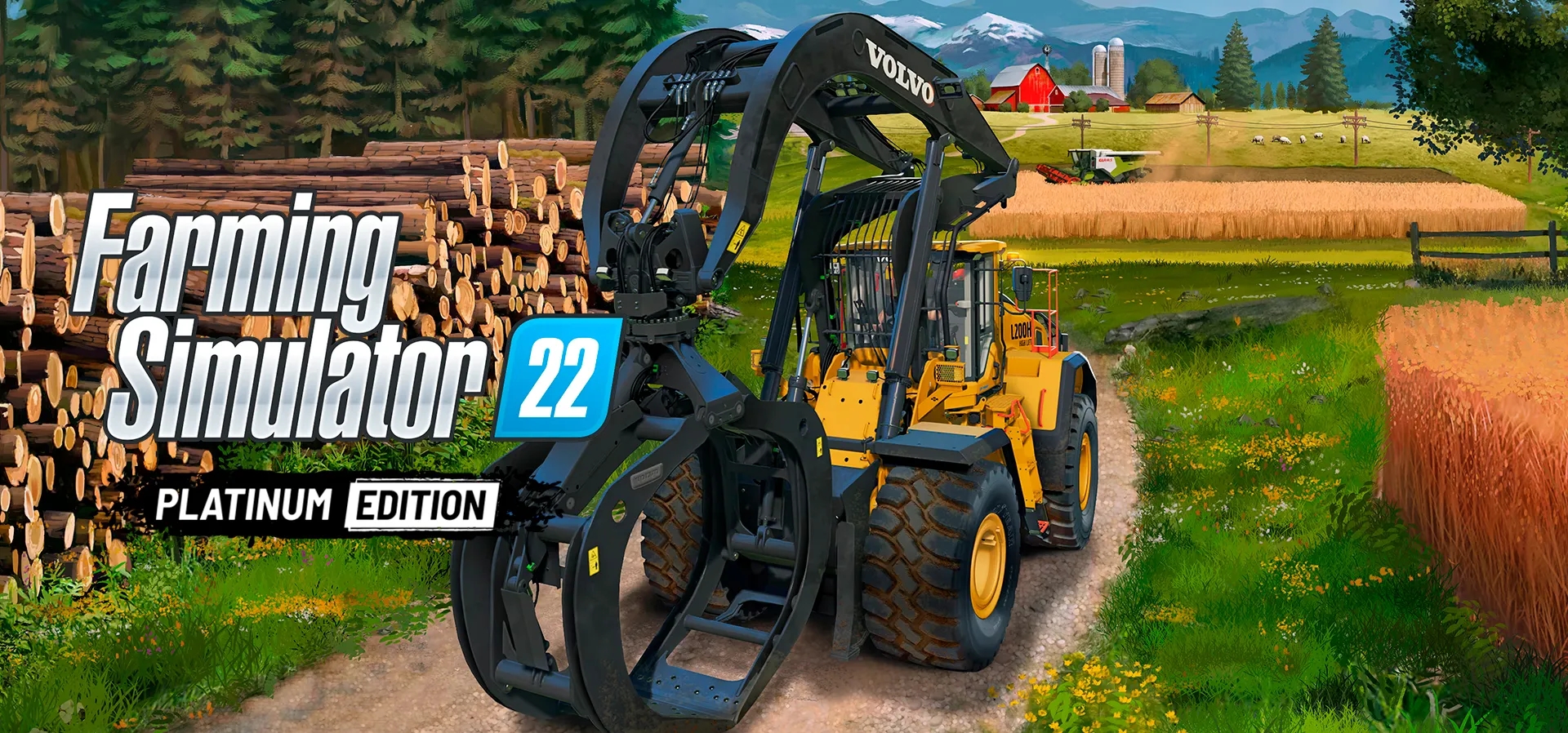 Imagem de fundo do produto Farming Simulator 22 Platinum - PC