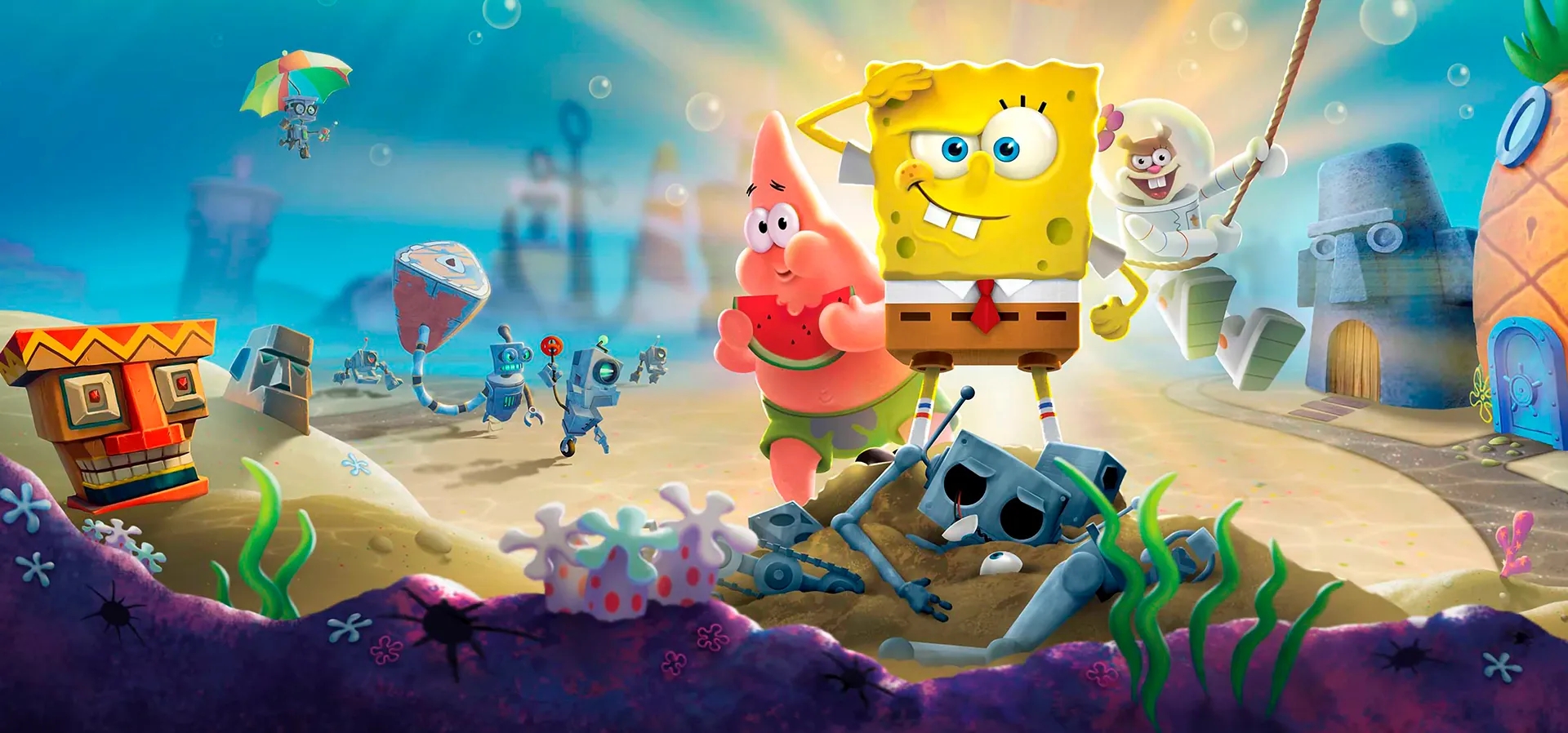 Imagem de fundo do produto Bob Esponja Calça Quadrada - PS4