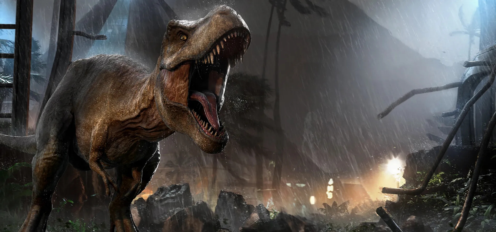Imagem de fundo do produto Jurassic World Evolution: Edição Jurassic Park - PS4