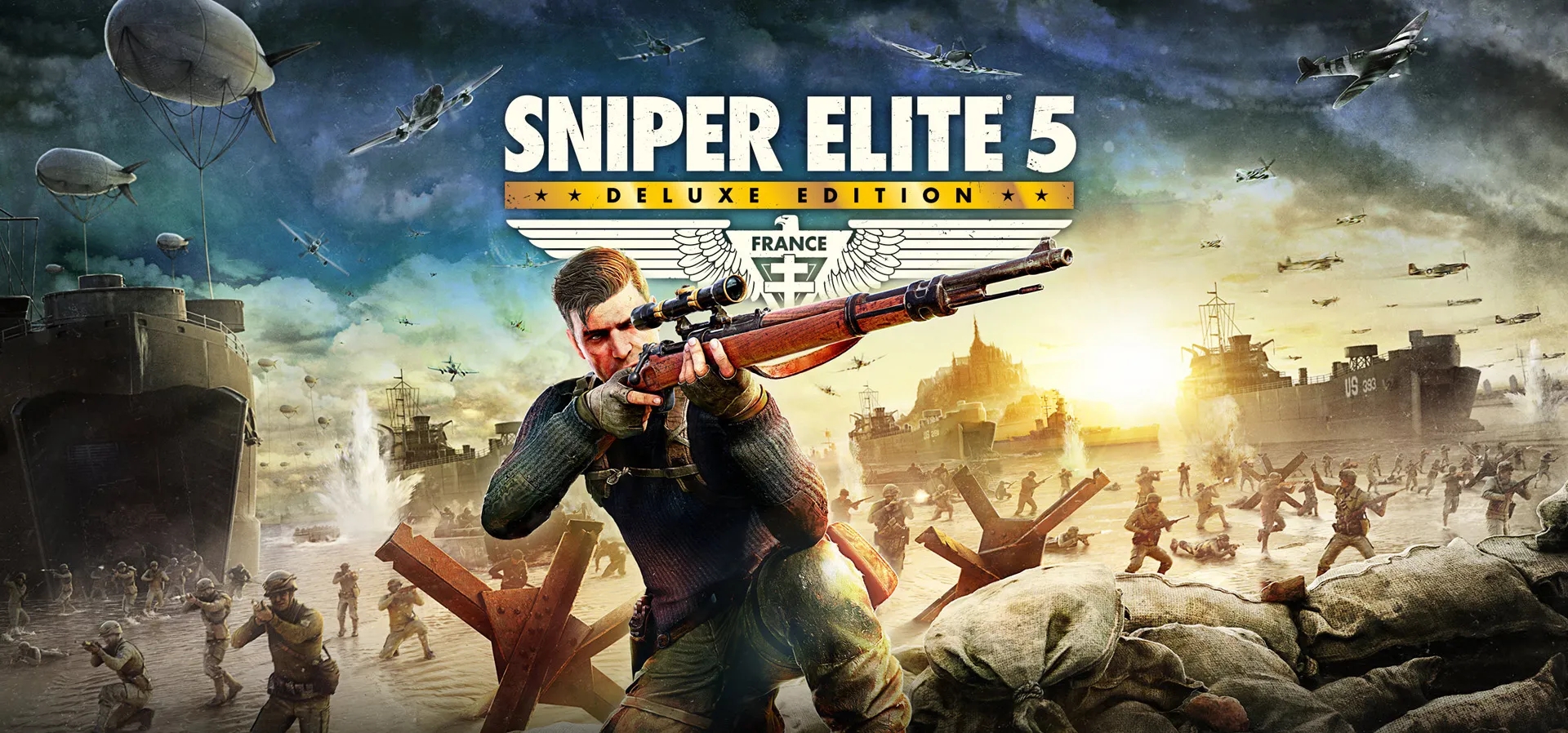 Imagem de fundo do produto Sniper Elite 5 Deluxe Edition - PS4 & PS5