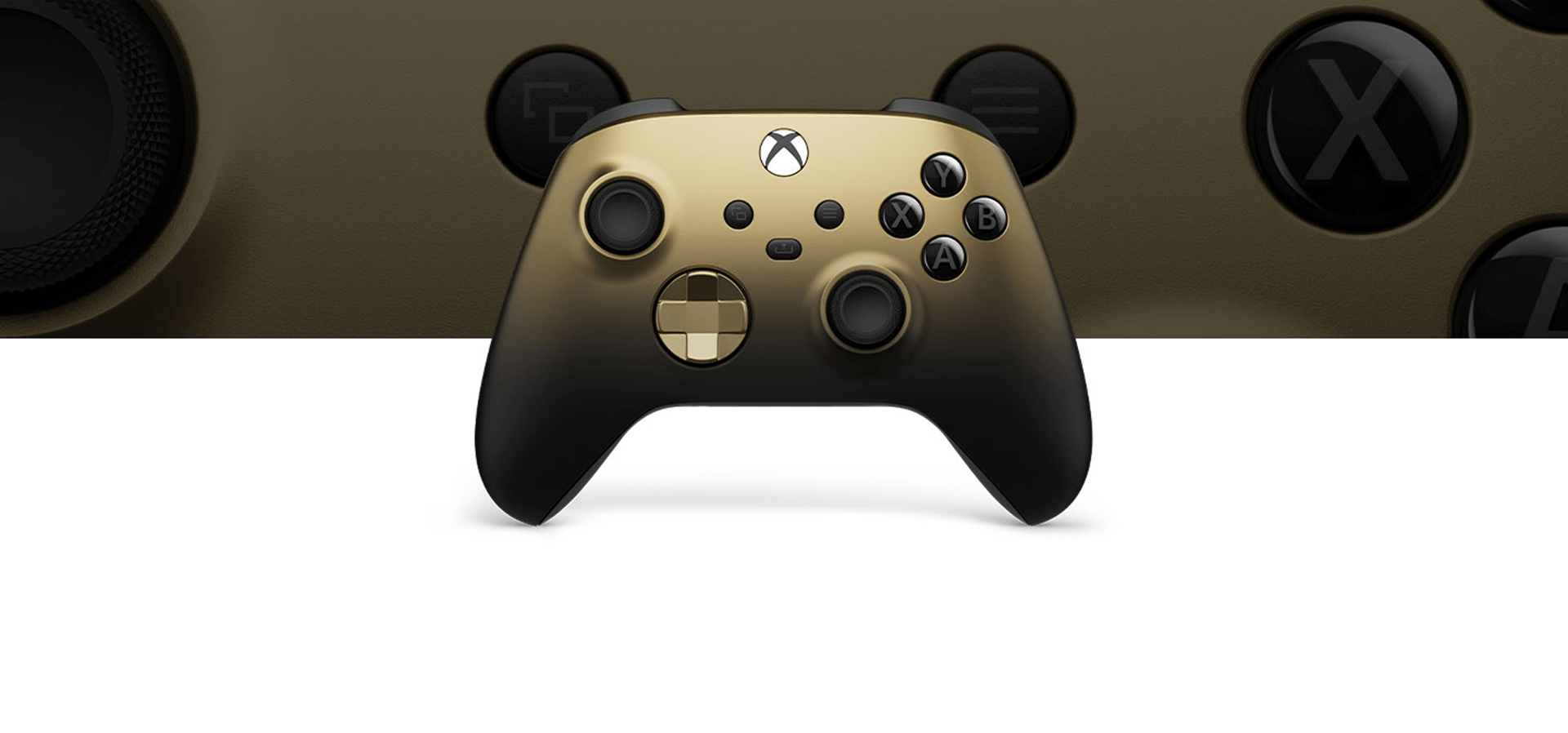 Imagem de fundo do produto Controle Sem Fio Xbox – Gold Shadow – Edição Especial