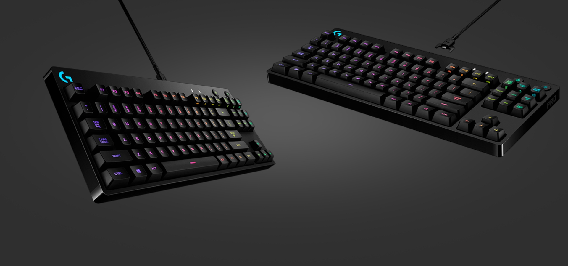 Imagem de fundo do produto Teclado Mecânico Gamer com fio Logitech G Pro Switch Blue Clicky
