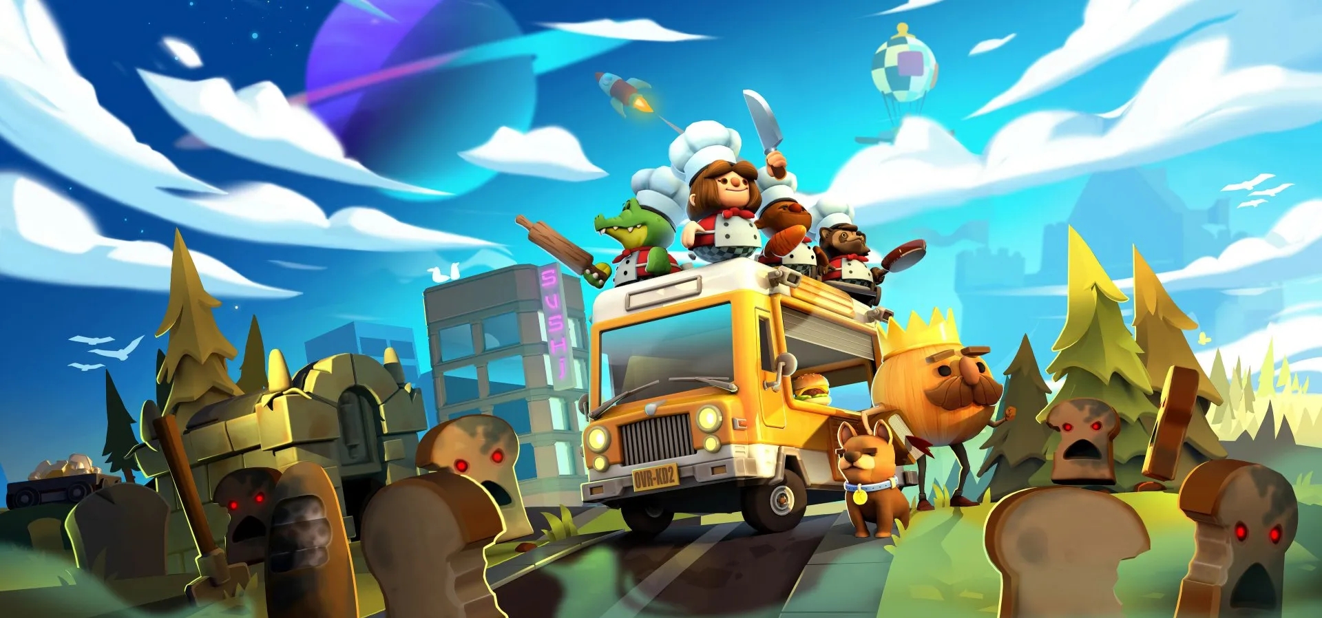 Imagem de fundo do produto Overcooked! + Overcooked! 2 - Xbox