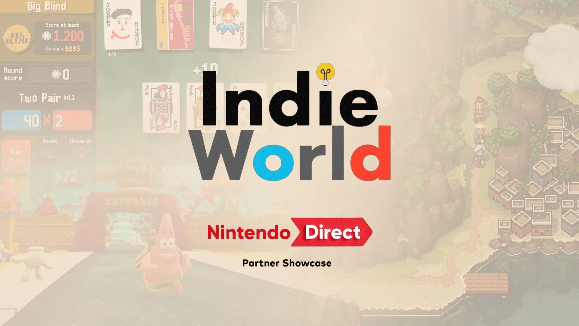 Imagem de fundo do produto Resumo Nintendo Direct Agosto 2024 : Indies e parceiros! 