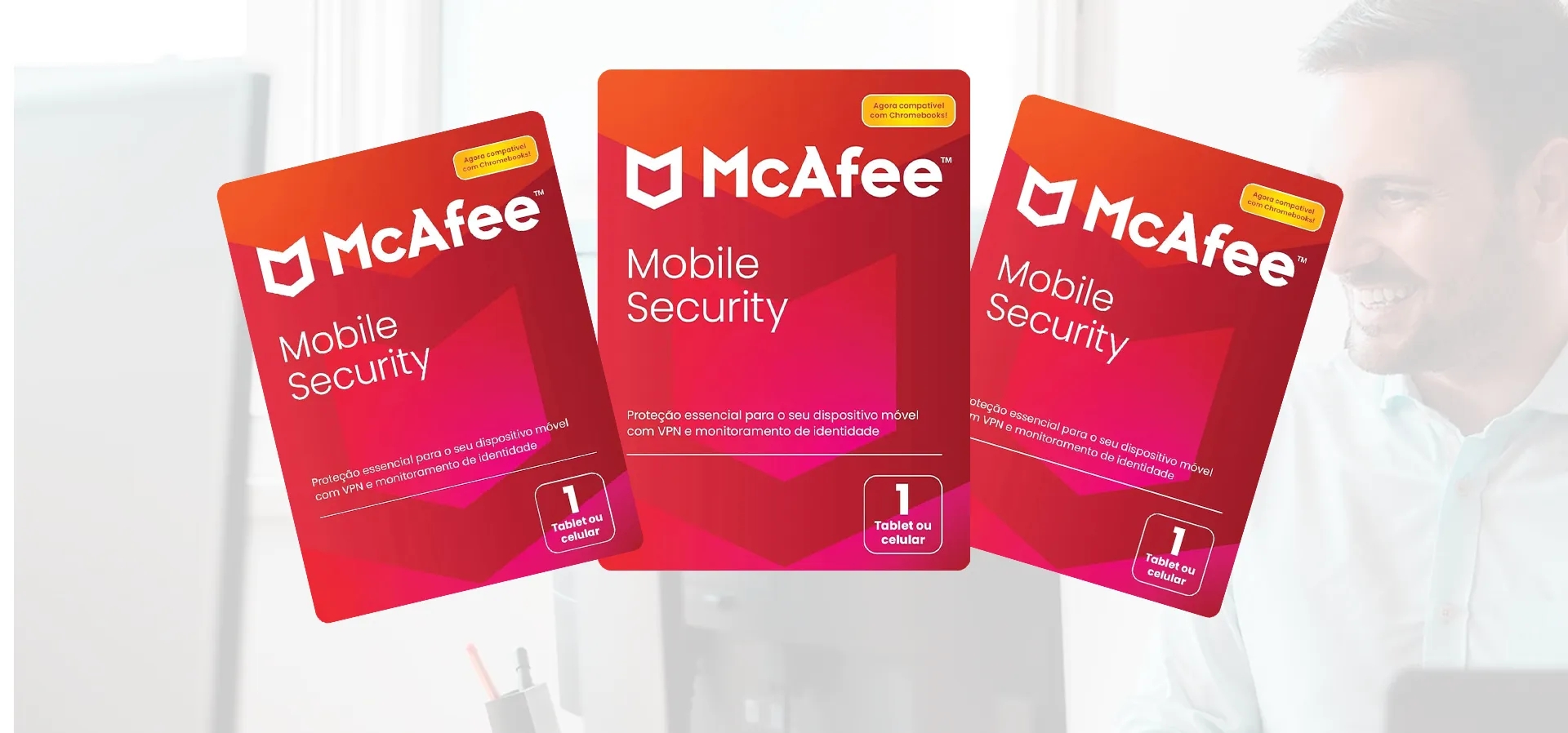 Imagem de fundo do produto McAfee Mobile Security - Digital Download