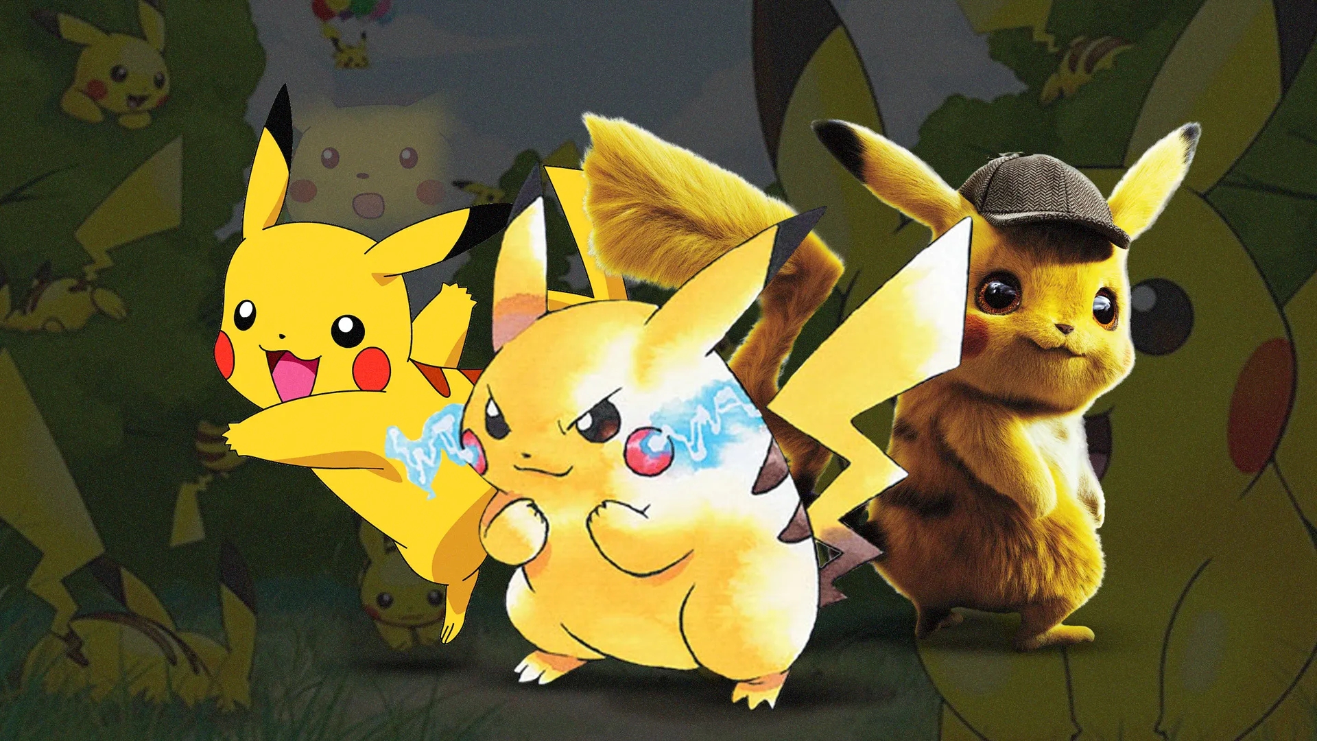Imagem de fundo do produto Pikachu: A eletrizante história do mascote de Pokémon!