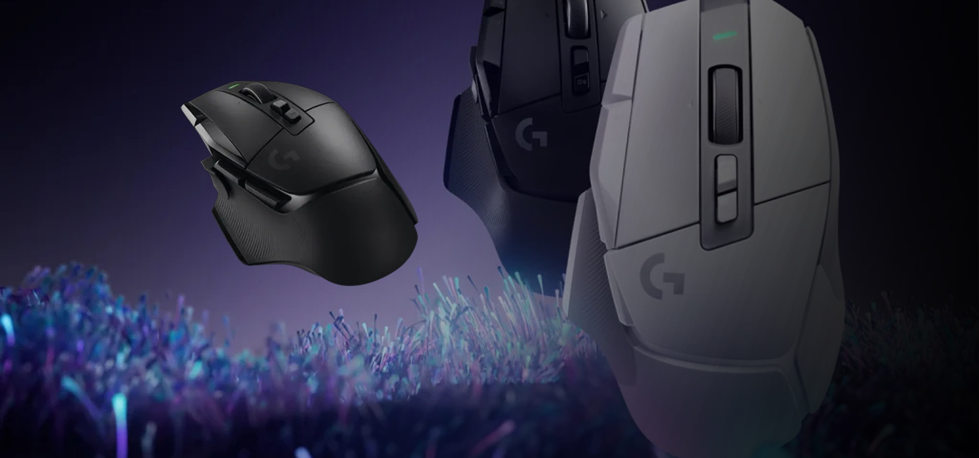 Imagem de fundo do produto Mouse Gamer sem fio Logitech G502 X Lightspeed - Preto
