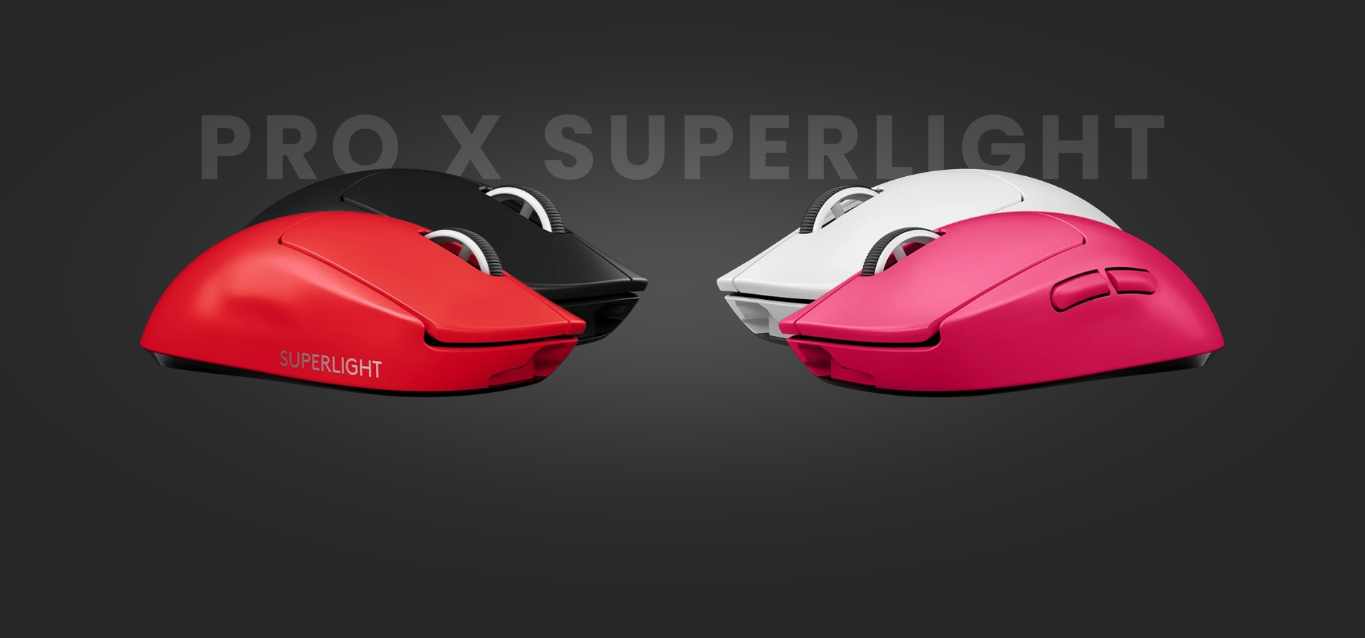 Imagem de fundo do produto Mouse Gamer sem fio Logitech G Pro X Superlight - Vermelho