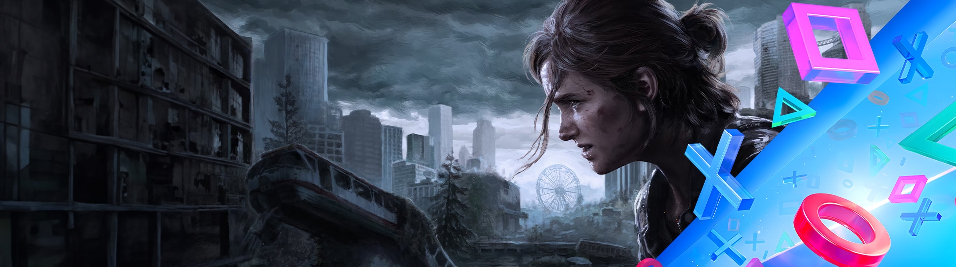 Imagem de fundo do jogo The Last of Us Part II Remastered PS5 - Físico