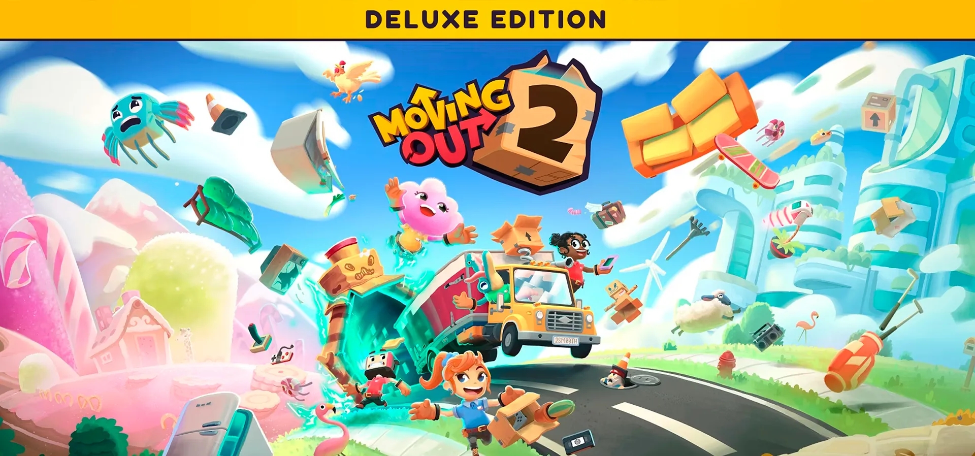 Imagem de fundo do produto Moving Out 2 Deluxe Edition - Xbox e PC