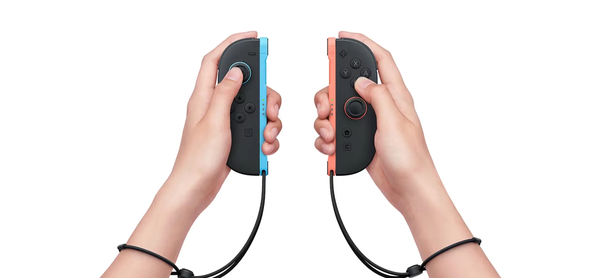 Imagem de fundo do produto Controles Joy-Con Azul e Vermelho para Nintendo Switch 2