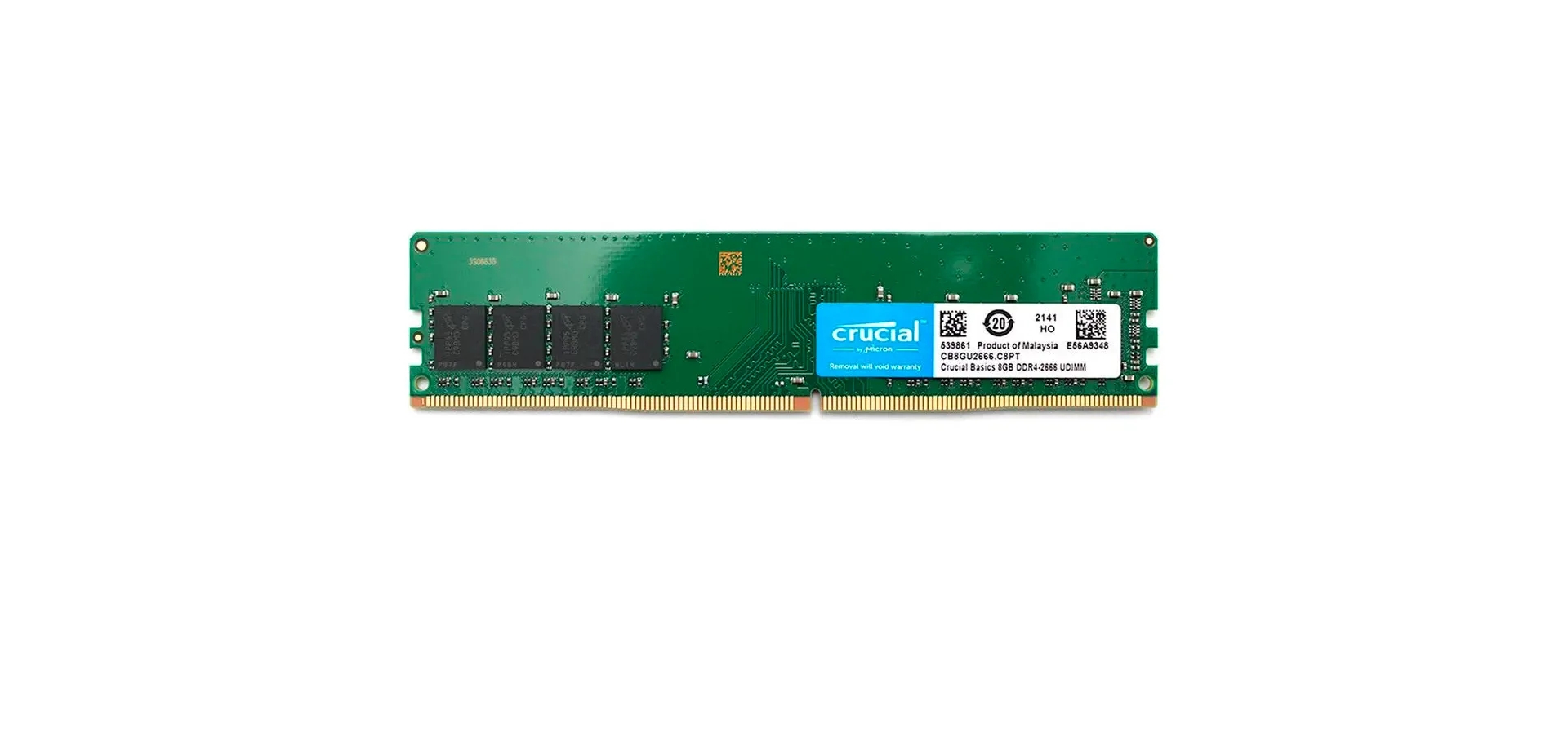 Imagem de fundo do produto Memória Crucial Basics 8GB 2666MHz DDR4 CL19 - CB8GU2666