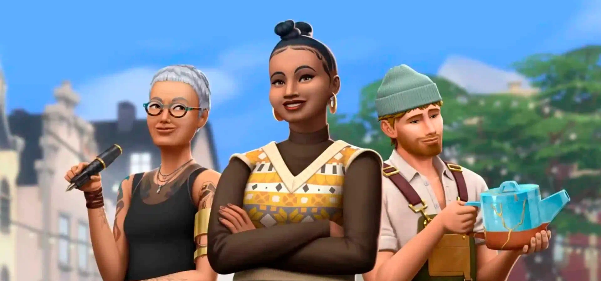 Imagem de fundo do produto The Sims 4 Business & Hobbies Expansion Pack - Xbox One