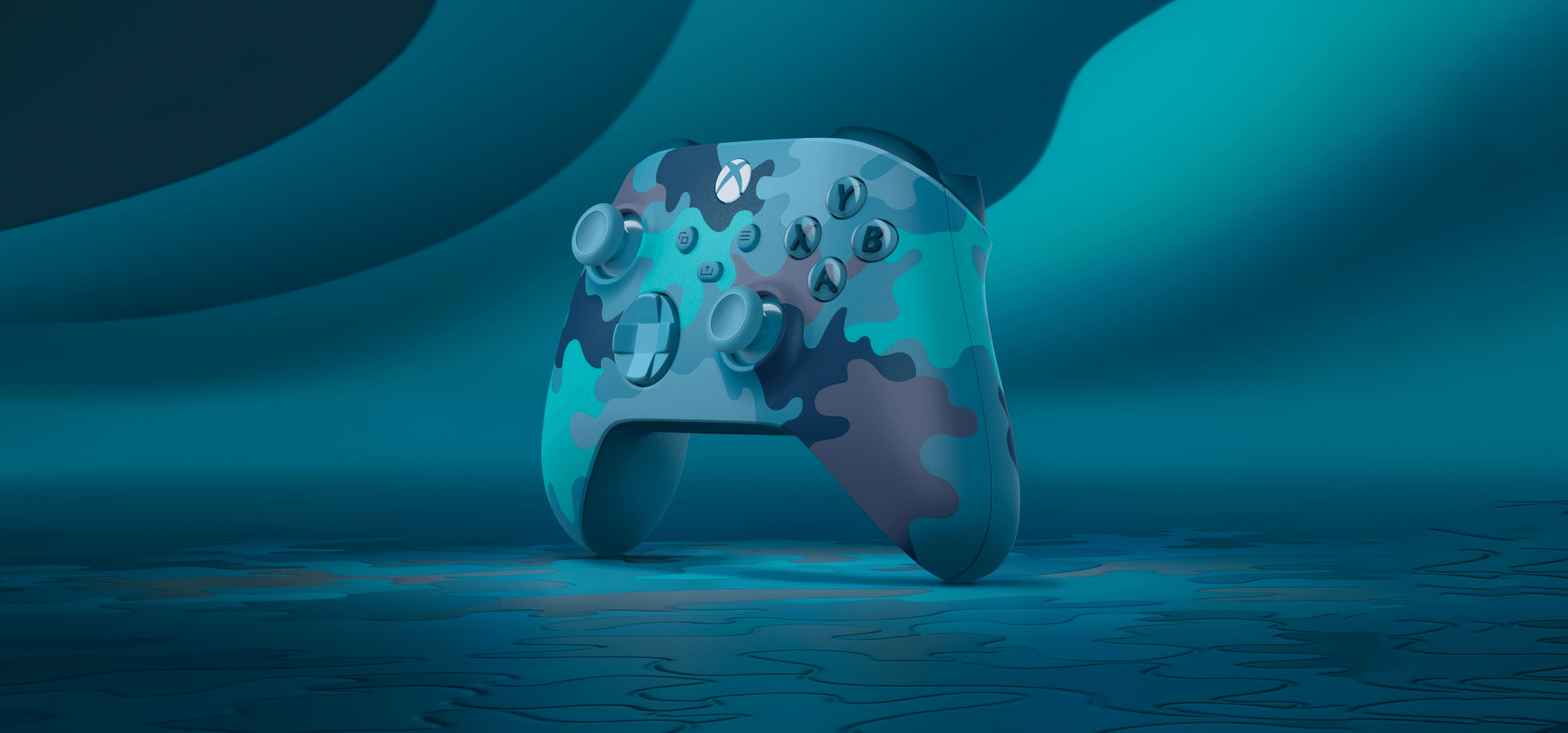 Imagem de fundo do produto Controle Sem Fio Xbox – Mineral Camo – Edição Especial